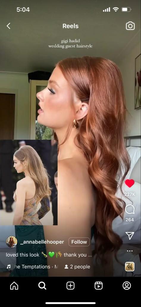 Styled Down Hair, Hairstyles Long Hair Formal, Marquise Hairstyle, Wedding Hairstyles 70s Style, 70s Wedding Hair Brides, Retro Inspired Wedding Hair, New Years Eve Wedding Hair, 70s Hairstyles Wedding, Prom Hairstyles For Oval Faces