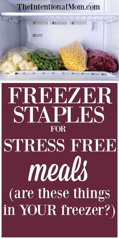 Freezer Meals | Freezer Cooking | Stress Free | Save Stress | Save Money | Save Time | Easy Meals | Family Meals via @www.pinterest.com/JenRoskamp Diet Food Meals, Freezer Staples, Budget Freezer Meals, Make Ahead Freezer Meals, Healthy Freezer Meals, Freezer Meal Prep, Food Meals, Cooking For A Crowd, Money Save