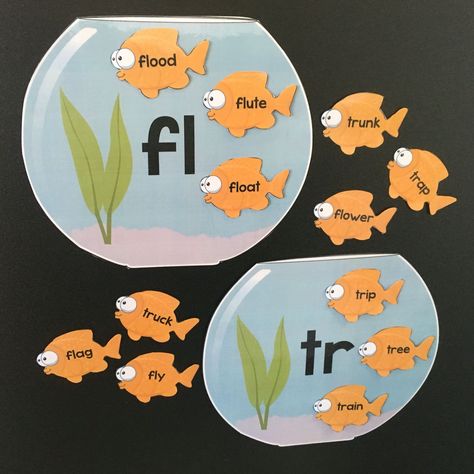 Consonant Blends Games, Consonant Blends Activities, Games For The Classroom, Blends Activities, Consonant Digraphs, Phonics Resources, English Practice, Consonant Blends, Sorting Games