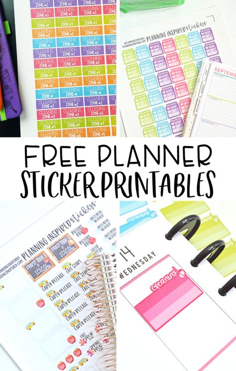 How To Use Stickers In Your Planner, Planner Stickers Printable Free, Free Stickers Printables, Organization Papers, Micro Planner, Free Planner Printables, Appointment Planner Stickers, Planner Lists, Diy Planner Stickers