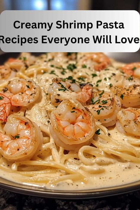 Few meals are as comforting and satisfying as creamy shrimp pasta. This timeless dish combines tender shrimp, perfectly cooked pasta, and a luscious cream sauce that makes every bite unforgettable.
#creamyshrimppasta
#creamyshrimp
#creamypasta
#shrimpandpasta
#shrimppasta
#pastashrimp
#pastaandshrimp
#pasta
#shrimp
#creamy Shrimp Carbonara Pasta, Creamy Shrimp Pasta Recipes, Shrimp In Cream Sauce, Recipes With Garlic, Lamb Ragu Recipe, Shrimp Pasta Recipes Creamy, Shrimp Cream Sauce, Crab And Shrimp Recipe, Shrimp Pasta Dishes