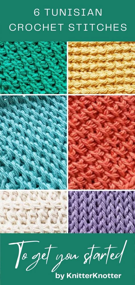 Tunisian Full Stitch, Tunisian Knit Stitch, Tunisian Crochet Free, Tunisian Stitches, Tunisian Crochet Blanket, Tunisian Simple Stitch, Design Kitchen Ideas, Tunisian Crochet Patterns, Tunisian Crochet Stitches