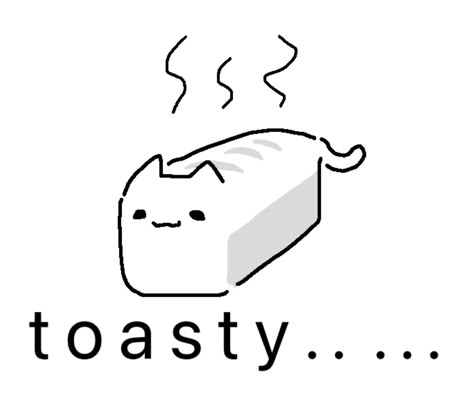 Cat Bread Drawing, Toast Doodle, Bread Pfp, Cat Toast, Bread Cat, Cat Bread, Cat Doodles, Silly Doodles, Goofy Drawing