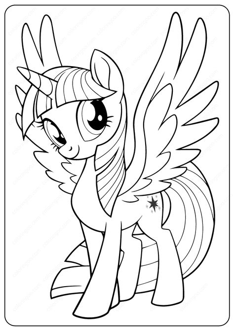 My Little Pony Twilight Sparkle Coloring Pages    #littlepony #twilight #sparkle #mylittlepony #twilightsparkle #coloring #drawing #paint #cartoon #outline #coloringpage #unicorn My Little Pony Printable, Unicorn Drawing, Princess Twilight Sparkle, My Little Pony Twilight, Overcoming Challenges, Unicorn Colors, Princess Coloring Pages, Unicorn Coloring Pages, My Little Pony Drawing