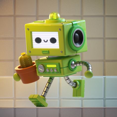 Robot Garden on Behance Robot Design Sketch, Cute Robot, Robot Cartoon, Arte Robot, Robot Design, Robots Concept, Robot Art, Robot Toy, Robot Concept Art