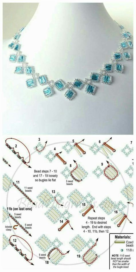 Beaded Necklace Patterns, Beadwork Necklace, Beaded Jewelry Tutorials, Necklace Patterns, Seed Bead Tutorial, Handmade Jewelry Tutorials, Beaded Bracelet Patterns, 자수 디자인, Handmade Beaded Jewelry