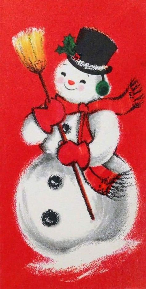 Christmas Rules, Christmas Cuties, Vintage Holiday Cards, Decoupage Printables, Vintage Snowman, Snow People, Christmas Ephemera, Vintage Christmas Images, Retro Graphics