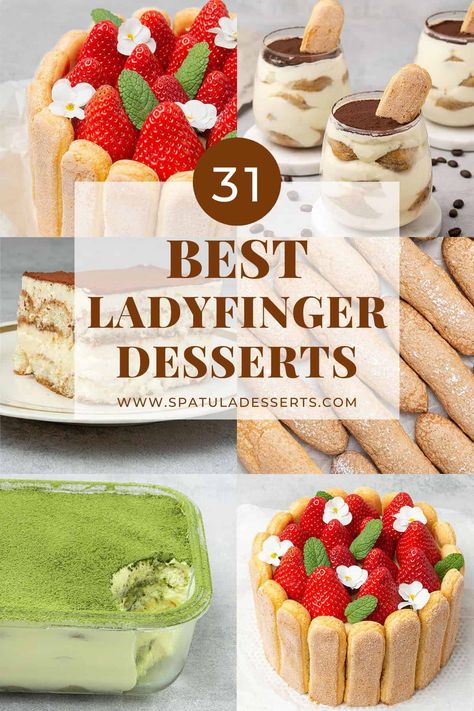 Lady Finger Cake Recipe, Ladyfinger Desserts, Easter Finger Food, Lady Fingers Dessert, Lady Fingers Recipe, Lemon Icebox Cake, Finger Desserts, Lady Finger Cookies, Finger Cookies