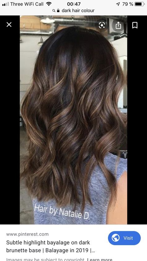 Half Head Foils For Dark Brown Hair, Brown Partial Highlights, Half Head Foils Brunette, Half Head Balayage, Half Head Highlights Brown Hair, Dark Mid Length Hair, Half Head Highlights, Bday Hair, Highlights For Dark Brown Hair