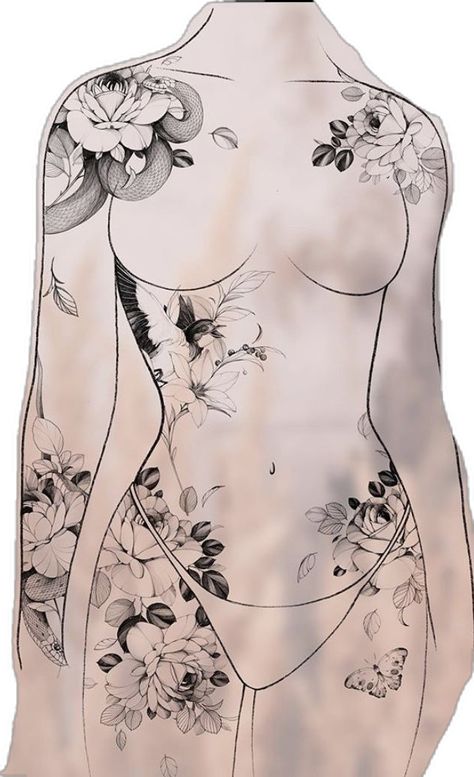 Tattoos To Cover Scars, Hip Thigh Tattoos, Hip Tattoos Women, Floral Tattoo Sleeve, Geniale Tattoos, Classy Tattoos, Spine Tattoos, Female Tattoo, Dream Tattoos