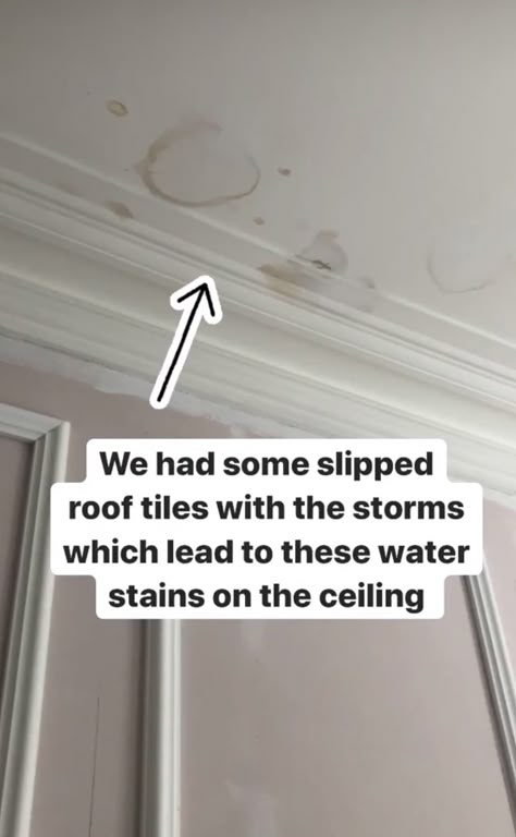 How To Quickly Remove Water Stains On Your Ceiling Without Painting — MELANIE LISSACK INTERIORS How To Fix Ceiling Water Damage, How To Remove Water Stains From Ceiling, How To Cover Water Stains On Ceiling, Ceiling Water Stain Repair, How To Clean Ceilings, Water Stains On Ceiling, Water Stain On Ceiling, Water Damaged Ceiling, Clean Ceiling