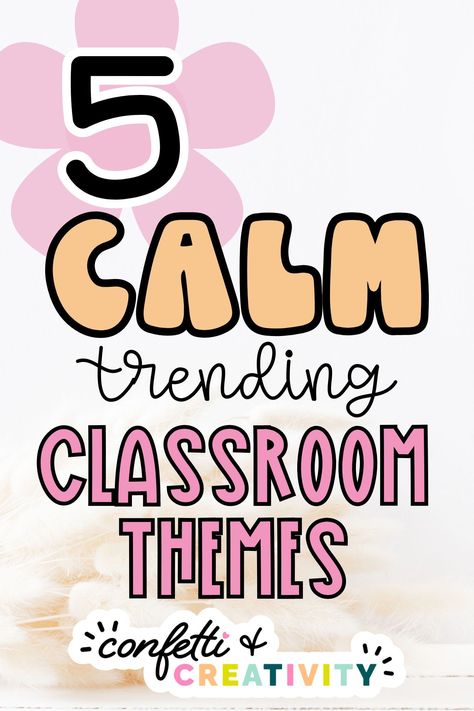 If your classroom decor needs an update, I’ve gathered 5 trending themes for a calm classroom in 2024 any beyond! Easily create a calm classroom space for you and your students with these ideas!   Calm Classroom Theme Ideas // Calm Classroom Decor Class Decoration Theme Ideas, Pre Class Decoration Ideas, Grade 2 Classroom Themes, Kindergarten Class Theme Ideas, 2nd Grade Themes Classroom, 1st Grade Classroom Themes Ideas, Grade 1 Classroom Themes Ideas, Calming Classroom Colors, Tk Classroom Themes