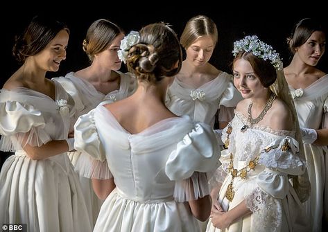 Queen Victoria Hairstyle, Vicky Aesthetic, Queen Victoria Wedding Dress, Britain Aesthetic, Victoria Aesthetic, Grand Floridian Wedding, Queen Victoria Wedding, Victoria Wedding Dress, Princess Lifestyle