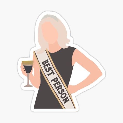 "Eleanor Shellstrop - The Good Place - Best Person" Sticker by minadreamdraws | Redbubble The Good Place Stickers, Eleanor Shellstrop, I Talk To Myself, Talk To Myself, Kindle Stickers, Carpet Shops, Watch Party, Be A Better Person, Printable Stickers