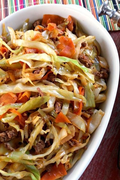 15 Clean-Eating Stir-Fry Recipes to Make for Dinner Tonight #purewow #easy #food #healthy #dinner #recipe Egg Roll Stir Fry, Community Kitchen, Deep South Dish, Mapo Tofu, Fried Cabbage, Fry Recipes, Cabbages, Egg Roll, Cabbage Recipes