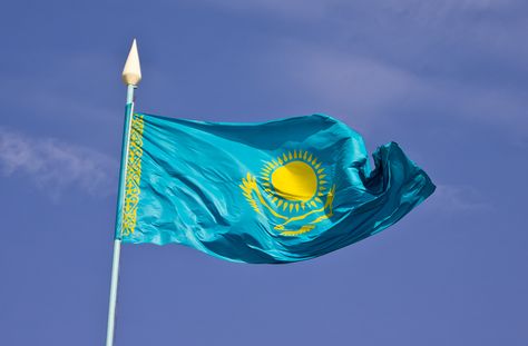 kazakhstan flag Kazakhstan Culture, Yuri On Ice Aesthetic, Kazakhstan Flag, Katsuki Yuri, Caspian Sea, Travel Visa, Yuri Plisetsky, World Geography, A Soldier