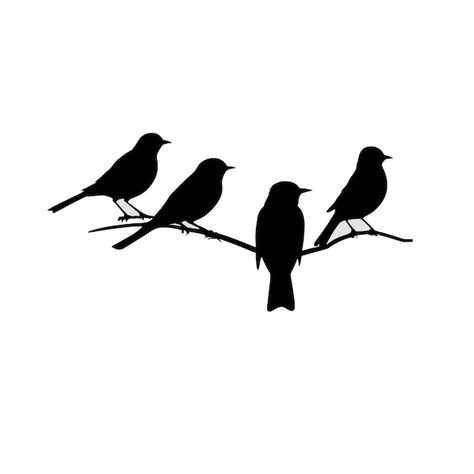 Bird silhouette set black and white vect... | Premium Vector #Freepik #vector #ecology #bird #symbol #symbols Bird Symbol, Birds Silhouette, Bird Silhouettes, Black And White Birds, Bird Silhouette, Bird Tree, Knife Painting, Mary Ann, Free For Commercial Use