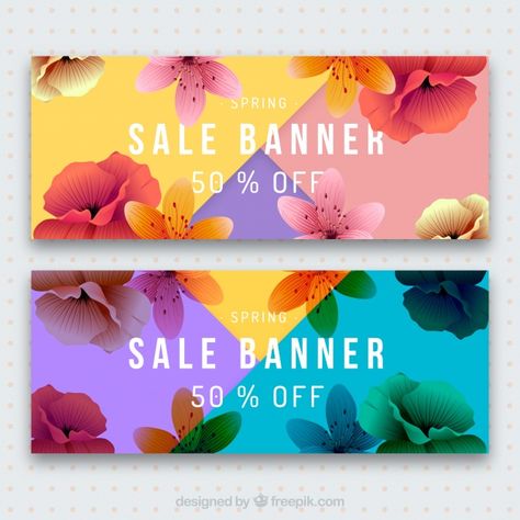 Spring Sale Design, Spring Design Graphic, Spring Advertising, Spring Ads, Hero Banner, Spring Sale Banner, Party Banner Template, Shop Banner Design, Spring Vector