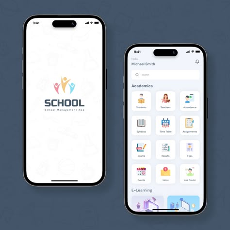 school management system School App Design, School Management System Ui Design, Education App Ui Design, Learning App Design, College App, Safety App, Application Ui Design, School App, School Management System