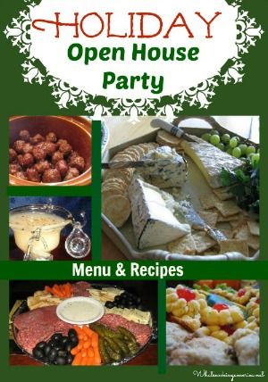 Christmas Open House Menu, Open House Party Food, Christmas Eve Open House, Open House Food Ideas, Holiday Open House Ideas, Christmas Open House Ideas, Open House Food, Open House Party, Open House Parties