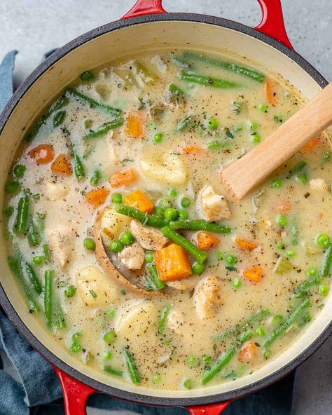 Healthy and Delicious Chicken Gnocchi Soup | Healthy Fitness Meals