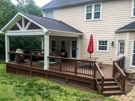 Covered Deck Ideas On A Budget, Screened Deck, Screened Porch Ideas, Back Porch Designs, Decorating Porch, Screened Porch Designs, Screened In Deck, Screened Porches, Porch Addition