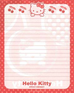 KAWAII SHEEPIE: Charmmy Kitty Stationary Scans | letter stuff ... Hello Kitty Notes, Hello Kitty Stationary Free Printable, Hello Kitty Writing Paper, Sanrio Writing Paper, Hello Kitty Memo Pad, Hello Kitty Notepad, Sanrio Notepad, Mini Sketchbook, Writing Design