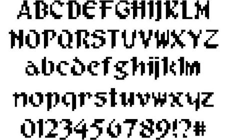 Looking for Pixel Musketeer font? Download it free at FontRiver.com! Test drive, Character map, etc. Pixel Art Writing, Pixel Art Typography, Pixel Art Font, Pixel Lettering, Pixel Art Letters, Pixel Text, Spooky Lettering, Halloween Lettering, Lego Print