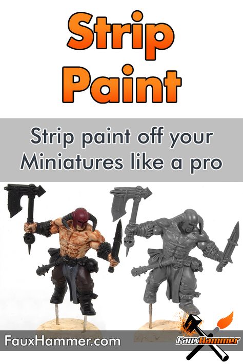 There is one product you should be using and it may have several names. How To Strip Paint, Warmachine Miniatures, Strip Paint, Paint Stripping, 40k Painting, Paint Miniatures, Miniatures Painting, Stripping Paint, Model Painting