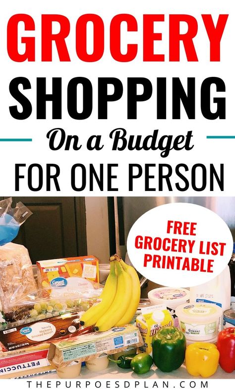 Monthly Food Budget, Grocery List For One, Grocery Shopping On A Budget, Eat Healthy On A Budget, Free Grocery List, Keto Shopping List, Healthy On A Budget, Shopping On A Budget, Grocery List Printable