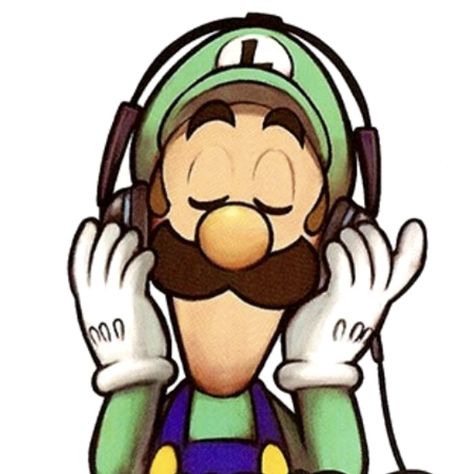 Super Cool Stuff, Wearing Headphones, Luigi's Mansion, Nintendo Characters, Super Mario Art, Super Mario Brothers, Mario Art, Mario Brothers, Mario And Luigi