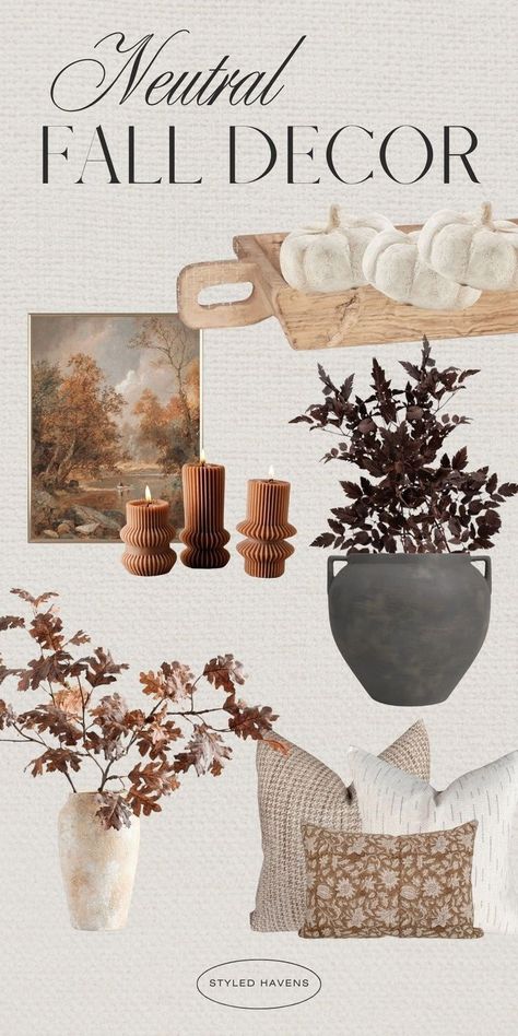 Searching for cozy fall home decor? We bet a *venti* PSL you'll be obsessing over these neutral fall decor ideas as much as we are! In 2024, modern fall decor trends are full of deep jewel tones & moody fall room decor - and we are *here* for it! Whether you just want to browse some pretty fall decor inspiration, or want to plan your fall house decor /c fall apartment decor in advance - *these* are the simple fall home decor ideas you need to see! (+Fall living room decor, fall mantle decor) Indoor Fall Decor Ideas, Modern Fall Home Decor, Fall Decor For Living Room, Neutral Fall Decor Ideas, Living Room Decor Fall, Fall House Decor, Fall Apartment, Indoor Fall Decor, Fall Apartment Decor