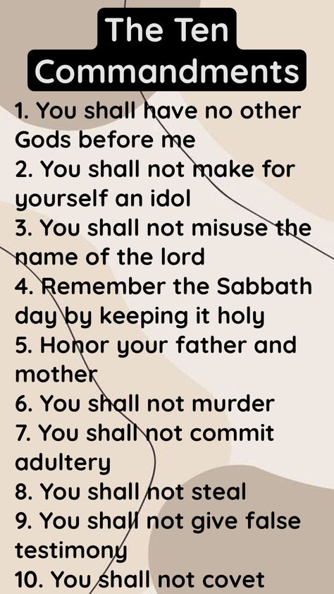 10 Commandments #faith #holyspirit #jesus #god #pray #love #bibleverse God Pray, Commit Adultery, Sabbath Day, 10 Commandments, Ten Commandments, Holy Spirit, Bible Verses, Jesus, 10 Things