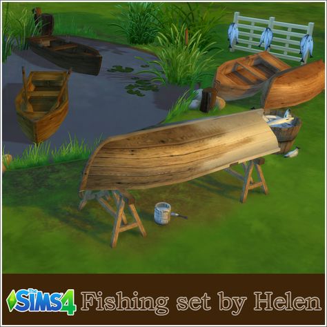 TS4 Fishing sethttp://helen-sims.blogspot.ru/2015/07/ts4-fishing-set.htmlTag #helen-sims if you use my cc, it will be a greatest pleasure to see your game screenshots. Sims 4 Prehistoric, Sims 4 Castaway, Ts4 Medieval, Medieval Sims 4, Sims 4 Medieval Cc, 4 Witches, Sims 4 Medieval, Sims 4 Historical, Sims 4 Blog