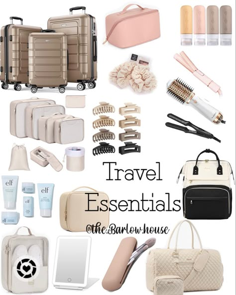 Travel Hair Products, Amazon Suitcase, Travel Minis, Mini Curling Iron, Amazon Travel Must Haves, Mini Flat Iron, Amazon Travel Essentials, Road Trip Kit, Blow Dryer Holder