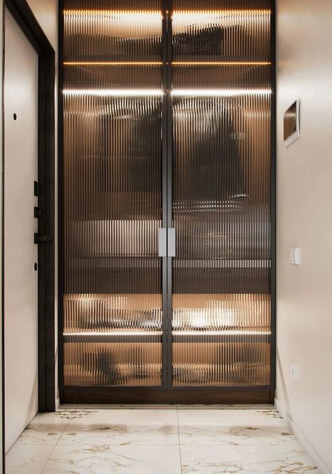 Glass Wardrobe Design, Glass Wardrobe Doors, Modern Wardrobe Design, Aesthetic Wardrobe, Wardrobe Aesthetic, Glass Wardrobe, Glass Closet Doors, Wardrobe Design Modern, Glass Closet