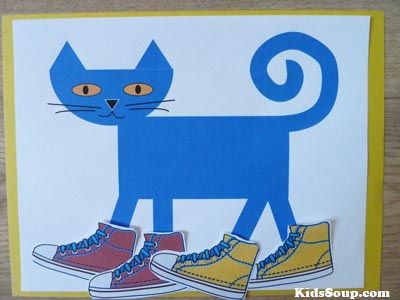 Pete The Cat Shoes Craft, Pete The Cat School Shoes, Pete The Cat Craft, Pete The Cat Shoes, Pete The Cat Party, Pete The Cat Art, School All About Me, Cat School, Count And Write