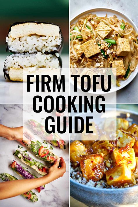 This guide to cooking with firm tofu will give you tips on how to prepare it, teach you how to cook it, and will share my favorite preparations. #tofu #firmtofu #tips How To Cook With Tofu, Recipes With Firm Tofu, Tofu Firm Recipes, Recipes With Extra Firm Tofu, Tofu Recipes Firm, Tofu Recipes Extra Firm, Best Way To Cook Tofu, Medium Tofu Recipes, Tufo Recipe