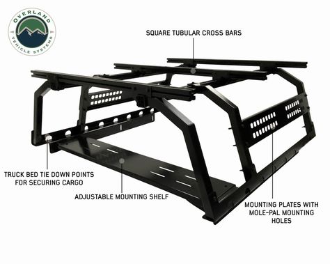 Tacoma Bed Rack, Truck Bed Rack, Truck Roof Rack, Bed Rack, Overland Gear, Comfortable Camping, Short Bed, Bar Fronts, Overland Vehicles