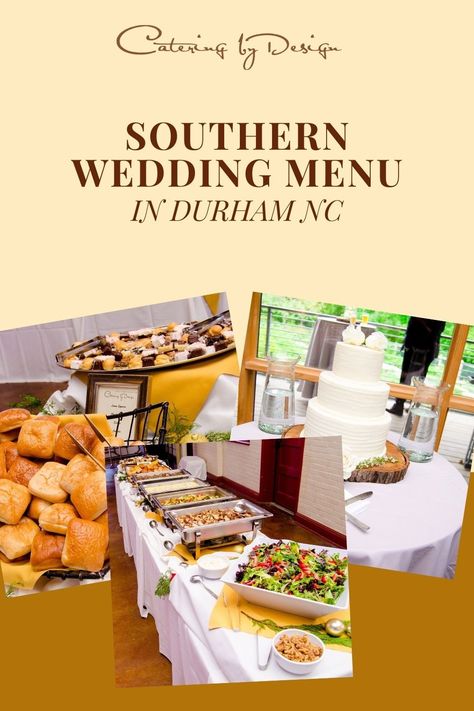 Our Southern wedding menu service features traditional dishes and bold flavors, perfect for those who love authentic Southern cuisine. From buttery biscuits to mouth-watering ribs, we guarantee a memorable dining experience. Check out our menus here! summer wedding catering, summer wedding catering ideas, southern catering wedding, southern style catering, southern catering food, wedding catering menu ideas, wedding caterer, wedding food stations, tasty wedding food, catering costs for wedding Southern Food Wedding, Southern Wedding Food Buffet, 50th Birthday Menu Ideas, Menu Ideas Wedding, Catering Menu Ideas, Southern Wedding Food, Summer Wedding Menu, Marinated Grilled Vegetables, Red Skin Mashed Potatoes