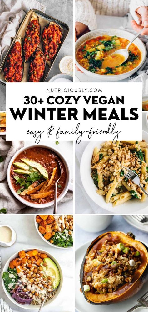 Winter Lunch Ideas Vegetarian, Winter Veggie Meals, Vegan Cold Weather Recipes, Winter Soups Vegan, Vegetarian Recipes Dinner Winter, Vegan Winter Comfort Food, Winter Vegetarian Dinner Recipes, Winter Tofu Recipes, Cozy Vegetarian Recipes