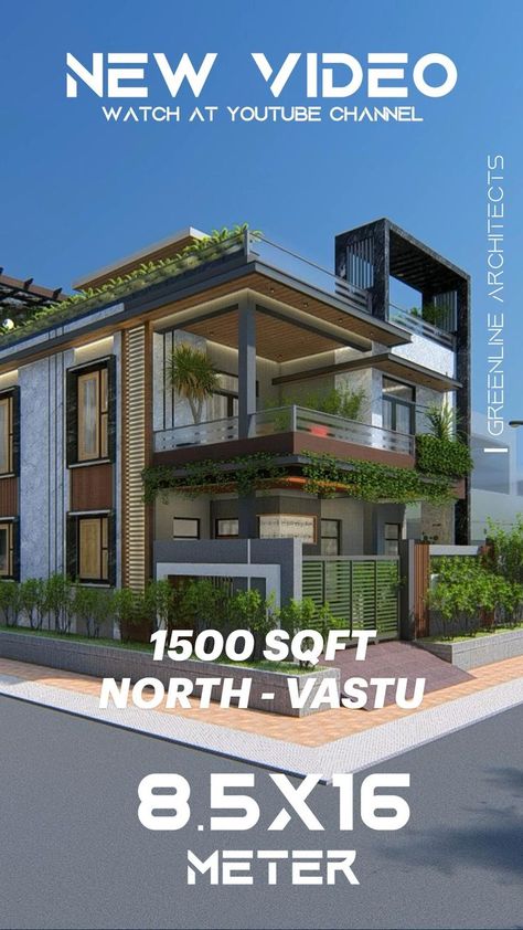 Bungalow Balcony Design, Bungalow Elevation Modern, Corner House Design, Terrace Landscape, 3 Storey House Design, Bedroom Toilet, Modern Facade, 2 Storey House Design, House Outer Design