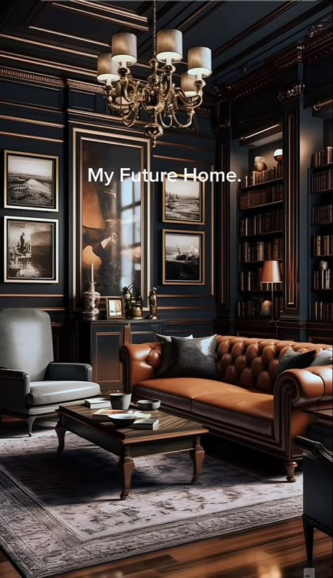 Gentlemen Study Room, Peaky Blinders Living Room, Peaky Blinders House Interior, Peaky Blinders Office Decor, Gentlemen’s Office, Gentlemen’s Room, Peaky Blinders House Aesthetic, Gentleman’s Apartment, Peaky Blinders Home Aesthetic