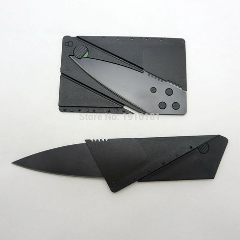 Credit Card Knife, Credit Card Tool, Rescue Knife, Knife Tools, Pocket Tools, Free Credit Card, Cool Gadgets For Men, Manly Stuff, Pretty Knives