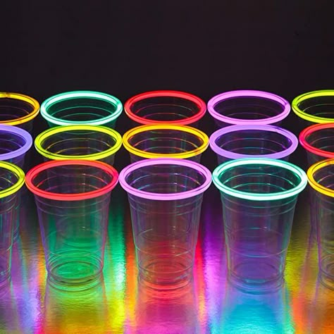 Glow Party Favors, Glow Party Decorations, Glow Stick Party, Glow In Dark Party, Neon Birthday Party, Glow Birthday Party, Glow Party Supplies, Glow In The Dark Party, Blacklight Party