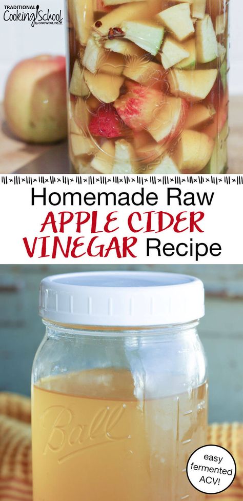 Making Acv Raw Apple Cider Vinegar, Diy Acv, Aip Sauces, Apple Scraps, Homemade Apple Cider Vinegar, Detox Baths, Apple Cider Vinegar Recipes, Make Apple Cider Vinegar, Cultured Food