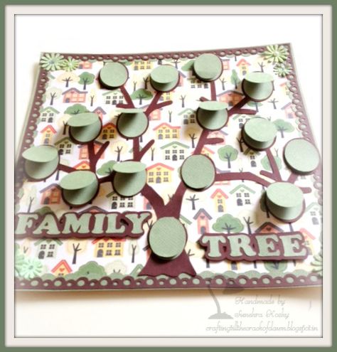 . Unique Family Tree, Family Trees Diy, Scrapbook Bebe, Family Tree Craft, Family Tree Poster, Family Tree Art, Family Tree Project, Creative School Project Ideas, Heritage Scrapbooking