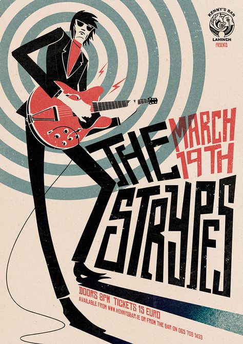 The Strypes on Behance Band Poster Illustration, Graphic Poster Art Music, Graphic Design Illustration Art Poster, Rock Graphic Design, Rock Festival Poster, Take That Band, Musician Poster, Band Illustration, Rock Poster Design