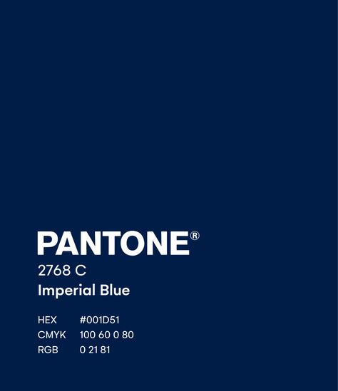 Pantone Indigo Blue, Deep Blue Pantone, Pantone Blue Color Palette, Oxford Blue Aesthetic, Blue Colour Pantone, Navy Blue Wall Paint, Pantone Blu, Indigo Pantone, Pantone Navy Blue