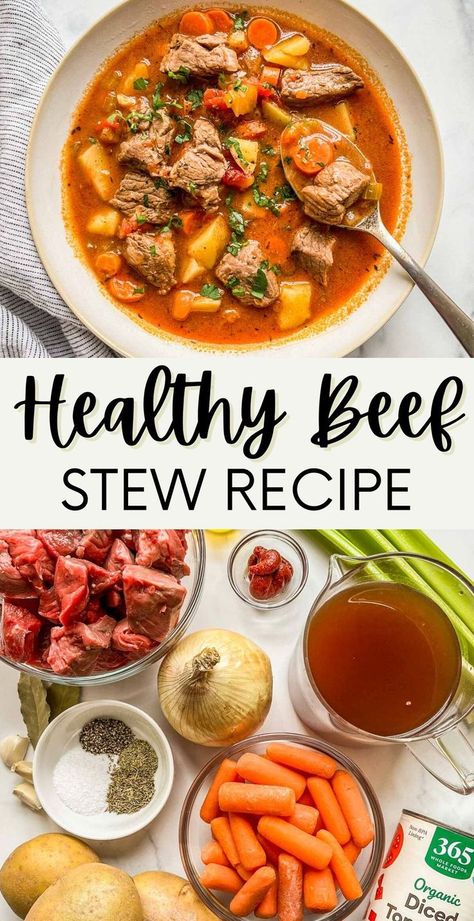 Vegetable Soup With Beef Stew Meat, Beef Stew For Diabetics, Thm Beef Stew, Recipes That Use Beef Stew Meat, Healthy Beef Stew Crockpot Clean Eating, Vegetable Beef Stew Stove Top, Beef And Root Vegetable Stew, Bone Broth Beef Stew, Stew Healthy Recipes